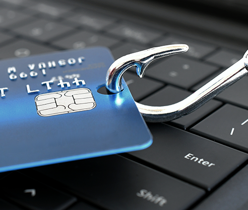 Credit Card And Fish Hook