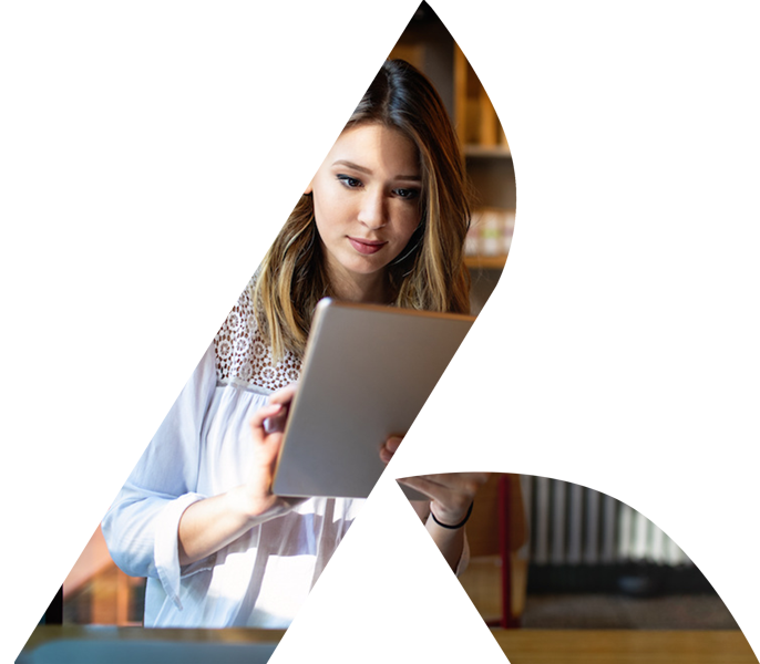 Girl On A Tablet