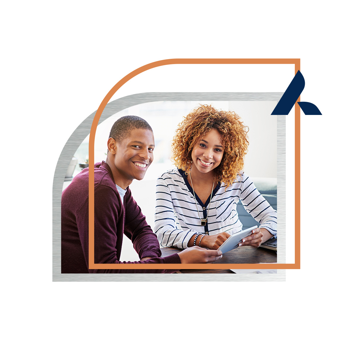 Man and Woman On Ipad