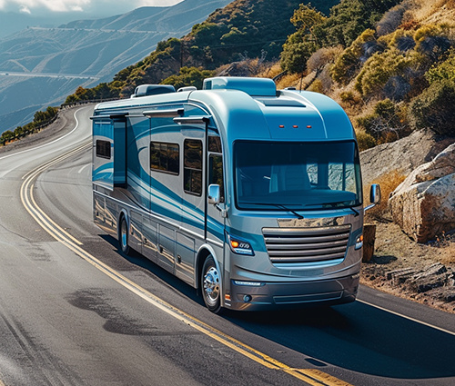 RV Driving On the Highway