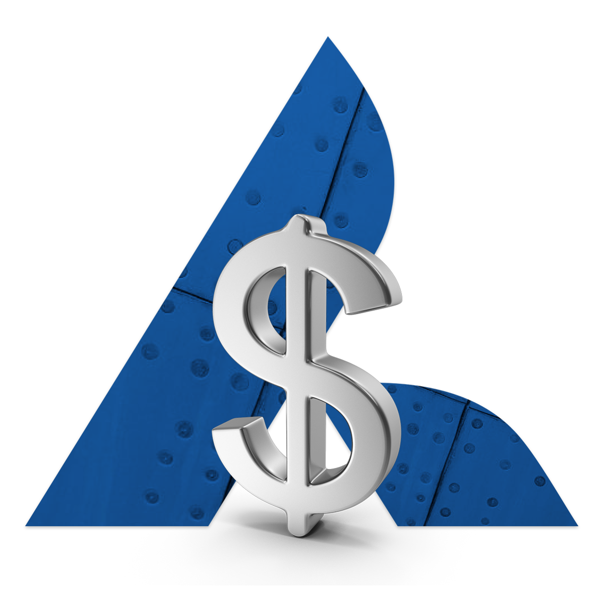 Dollar Sign with Rivet Background Dollar Sign with Rivet Background